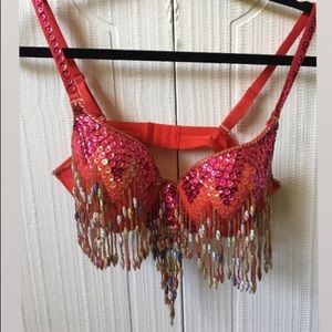 Hand-Beaded Bra